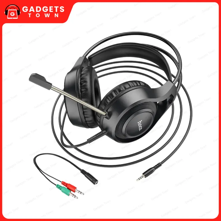 Hoco%20%7C%20W106%20Tiger%20%7C%20Wired%20Gaming%20Headset%20with%20Mic%20%7C%2050mm%20Drivers,%203.5mm%20Jack,%201.8m%20Cable%20%7C%20Omnidirectional%20Boom%20Mic,%20Volume%20Wheel%20%7C%20Includes%202-in-1%20PC%20Y-Splitter%20%7C%20Lightweight%20270g%20Over-Ear%20Headphone%20for%20PC/PS4/Mobile.%20-%20Image%203