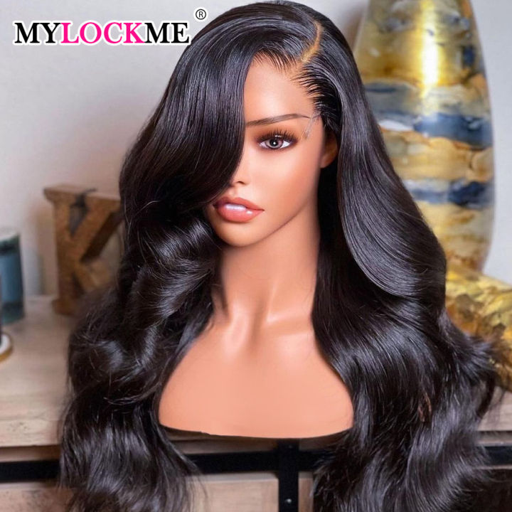 34 32In Body Wave Human Hair Lace Frontal Wigs 13x4 13x6 Transparent Lace Front Wig For Women 6x4 5x5 Glueless Wig Human Hair