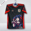Japan Black Anime Jersey 2026 Thai Premium Football Jersey For Men - Half Sleeve Jersey - Japan Jersey 2026. 