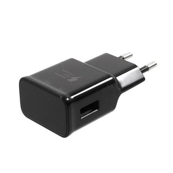 9V USB Port Wall Charger Adapter With Type-C Cable For Galaxy S8 - Black