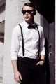 Black Colour Suspender For Men - Belt For Men.