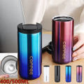 Flask Vacuum Leakproof 400/500ML Insulated Coffee Mug Cup Travel Stainless Steel. 