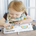 Soft Baby Books 3D Touch Feel High Contrast Cloth Book Early Learning Montessori Sensory Stroller Toys for Infant Toddler Gifts Vnce Lncei.