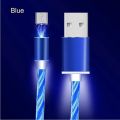 Magnetic LED Light Micro USB Type C Fast Charging Cable For iPhone Huawei Honor 8X 8S 8A 7A 7C 8 9 Samsung J3 J4 J5 J6 J7 + 2018.