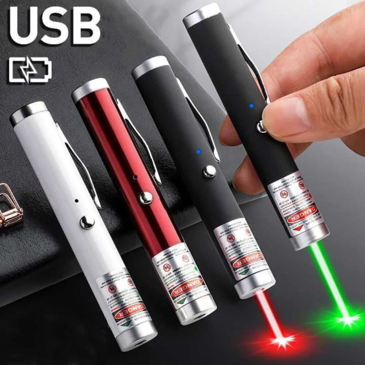 USB Charging Green Laser Pointer Powerfulr Super Power Laser Pen 711 Red Dot 532nm Continuous Line Hunting Laser Equipment