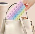Portable 21/28 Grids Plastic Pi_ll Box 7 Days Weekly Pi_ll Case Organizer Travel Pi_ll Container. 