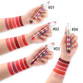 5-color matte non-stick bamboo lip gloss waterproof long-lasting lipstick. 