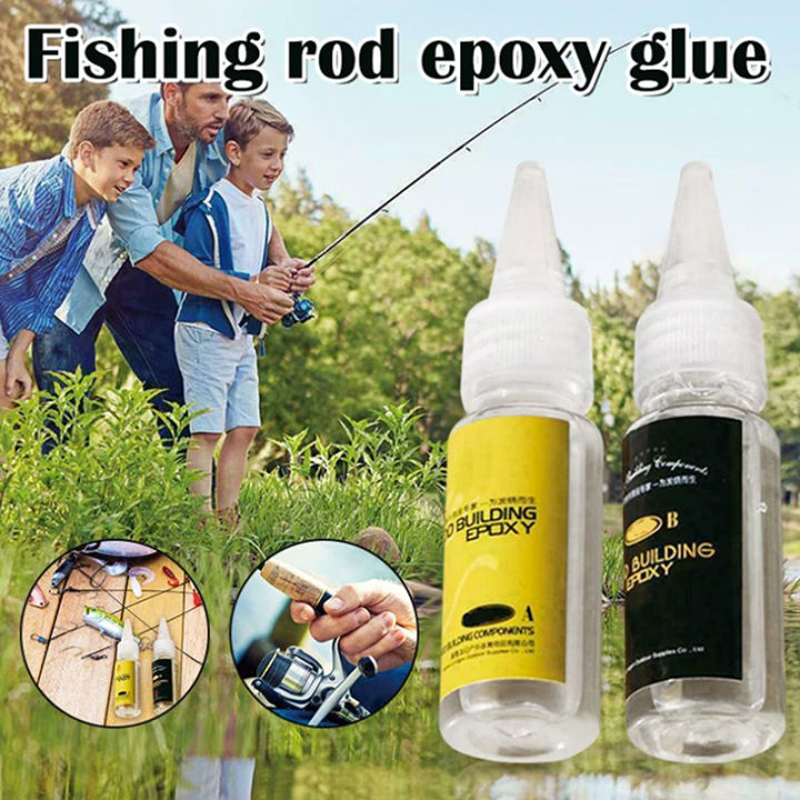 fishing rod epoxy resin AB glue DIY repair guide ring card seat tie ring glue SUPER BABY