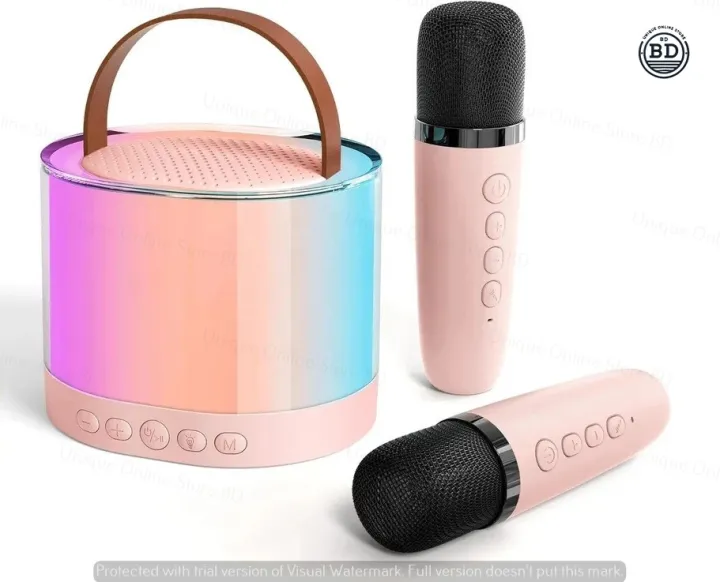 K52 RGB Wireless Karaoke Speaker Portable Bluetooth Music Machine with ...
