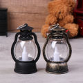 Mini Led Retro Oil Lamp Glowing Cande Light Night Light Dollhouse Kerosene Lamp Layor. 