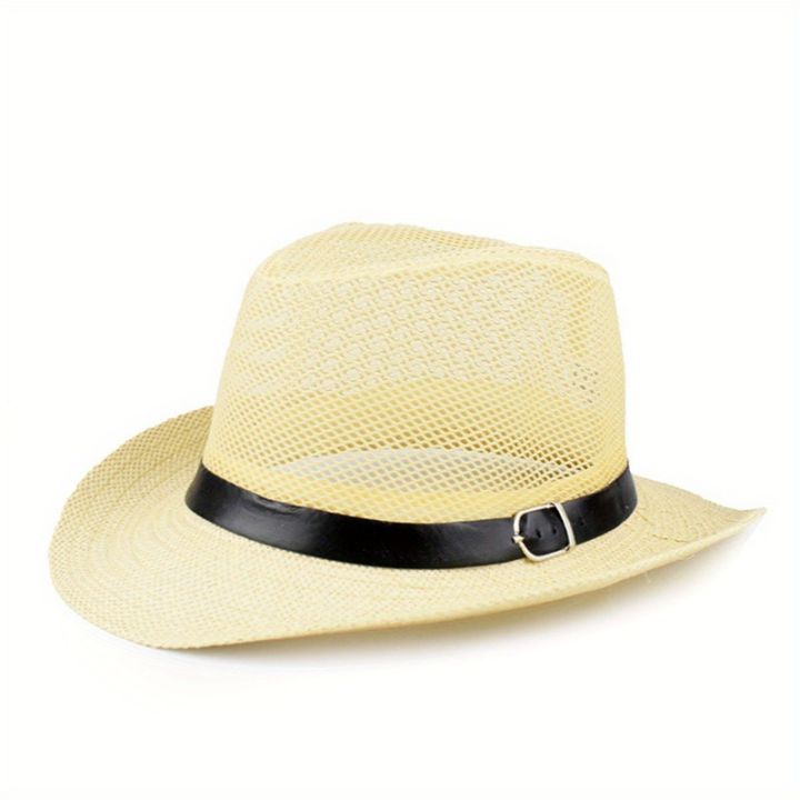 Hats%20for%20Men%20Middle-aged%20and%20Elderly%20Summer%20Linen%20Sun%20Hat%20Small%20Top%20Hat%20Sun%20Block%20Hat%20Outdoor%20Straw%20Hat%20-%20Image%209