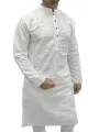 White panjabi for men high quality | White indian panjabi for men low price | Indian chicken fabrics panjabi for men new collection 2026. 
