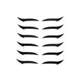 6 Pairs Eyeliner Stickers Lazy Useful Reusable Cat Eye Eyelid Line Stick Double Eyelid Glitter Silver Sticker Eyes Makeup Tools.