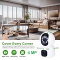 Dual Lens & Dual Screen,smart Security Camera,1080p Hd V380 WiFi IP CAMRA. 