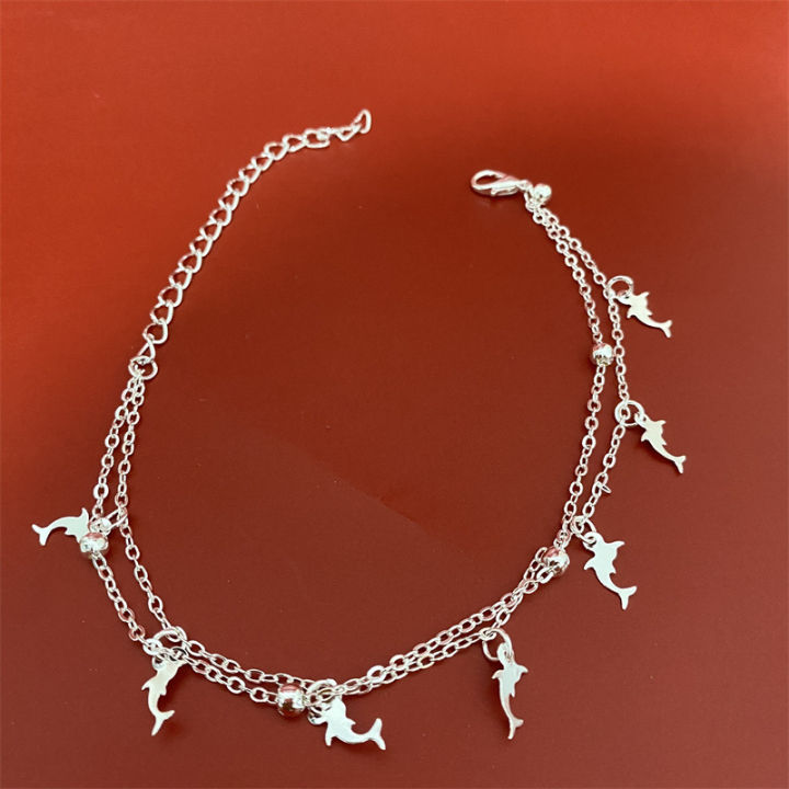 Dolphin%20Charm%20Bead%20Anklet%20Bracelet%20for%20Women%20%E2%80%93%20Stylish%20Silver%20Tone%20Ankle%20Chain%20Fashion%20Jewellery%20-%20Image%207