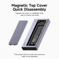 Hagibis M.2 SSD Enclosure with USB C Hub Magnetic Cover External Hard Drive Case Compatible with Thunderbolt 4/3 for MacBook PC.