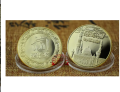 3 design Masjid coin, Ancient Islam Muslim Quba Mosque Gold Persian Allah Coin. 
