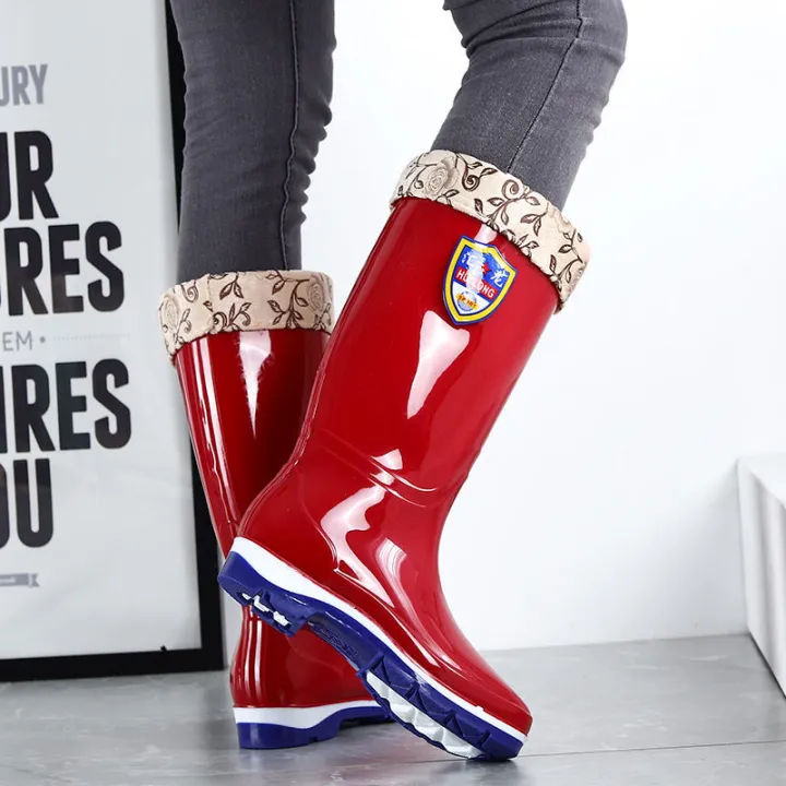 Women's%20Rain%20Shoes%20Knee-High%20Rain%20Boots%20Winter%20Fleece-Lined%20Thermal%20Middle%20Tube%20Anti-Slip%20Rain%20Boots%20Rain%20Shoes%20Rubber%20Shoes%20Low-Cut%20Rain%20Boots%20for%20Spring%20and%20Autumn%20-%20Image%208