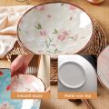 7.4inch Ceramic Dinner Plates Japanese Retro Deep Round Plate Dinner Plates Pasta Plate Kitchen Tableware Microwave Oven Bakware. 