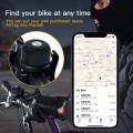 1pc Bicycle Bell Waterproof Anti-Theft Brass Holder Theft Positioning Air Tag Holder Bell Bike Accessories For 22-25mm Handlebar. 