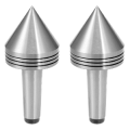 2Pcs Lathe Milling Center MT2 High Accuracy Live Revolving Center Medium Lathe Machine Tool Accessory for CNC Cutter.