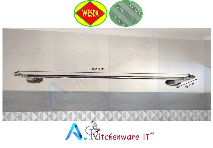 Premium%20-%20Stainless%20Steel%2022%20Inch%20Towel%20Rod/Towel%20Rods%20for%20Bathroom/Towel%20Bars/Hangers/Stands/Towel%20Holders/Bathroom%20Accessories%20(Chrome%20Finish)%20-%20Image%203