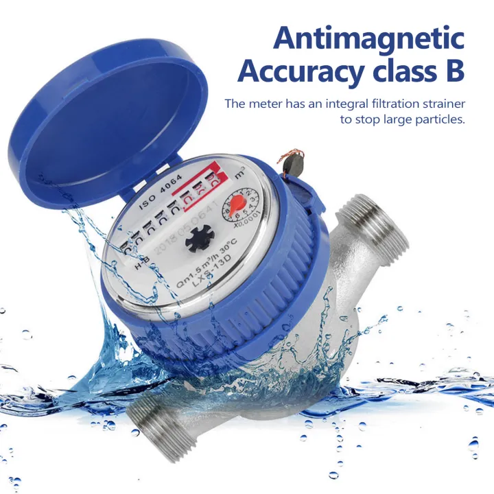 KOGEEK%2015mm%201/2%20Inch%20Intelligent%20Water%20Meter%20Household%20Mechanical%20Rotor%20Type%20Cold%20Water%20Meter%20Pointer%20Digital%20Display%20Combination%20Water%20Meters%20-%20Image%203