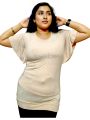 Export Quality Kappa Fashion Cotton Linen Mix Comfortable T-Shirt For Ladies. 