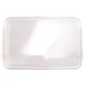 2Pcs File Storage Box Desktop Examination A4 Paper Document Storage Box Transparent Data Finishing File Box. 