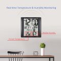 Temperature and Humidity Digital Wall Clock 8.6-inch Large Screen Time. 