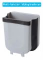 Folding Trash Can,Silicone Waste Cans for Kitchen Folding Waste Bin Foldable Hanging Trash Can Collapsible Small Hanging Garbage Can for Home Room Cabinet Door Drawer. 