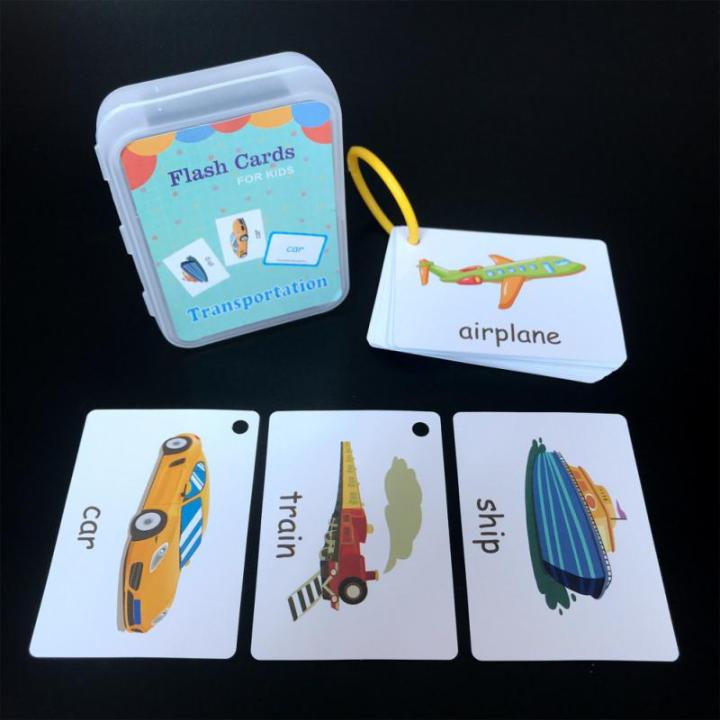 Baby English Learning Expand Knowledge Early Childhood English Reading Word Card Flash Cards Montessori Educational Toys