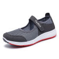 Spring and Summer Old Beijing Cloth Shoes Female Middle-Aged and Elderly Walking Shoes Non-Slip Breathable Mom Shoes Flat Sandals Breathable Mesh Shoes.