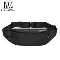 LouisWill Men's Waist Bag Men Waterproof Sling Bag Fanny Pack Waist Bag  Large Capacity Wear-resistant Belt Cross body Shoulder Pouch Purse Man Chest Bag Side Bag with Headphone Jack. 