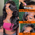 34 32In Body Wave Human Hair Lace Frontal Wigs 13x4 13x6 Transparent Lace Front Wig For Women 6x4 5x5 Glueless Wig Human Hair. 
