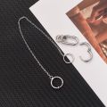 Popular Punk Unique Earrings Lip Chain/ Personalized Nose Chain/ One-Piece No Piercing Earrings Lip Ring.