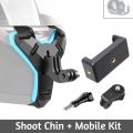 Helmet Chin Mobile Mount with Phone holder Motorcycle Helmet Stand for Action Camera and Phone.