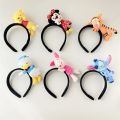 Disney Cute Mickey Ears Hairband For Girl Minnie Mouse Headbands Women Winnie The Pooh Headwear Kids Plush Hair Accessories Gift.