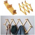 Wooden Wall Mounted Cloth Hook wooden Adjustable Hanger folding Hanger. 