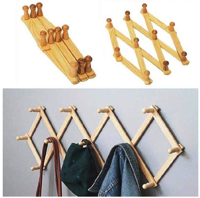 Wooden%20Wall%20Mounted%20Cloth%20Hook%20wooden%20Adjustable%20Hanger%20folding%20Hanger%20-%20Image%202