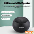 【Ready Stock+FREE Shipping+COD】 Sony M3 Bluetooth Speaker TWS Subwoofer Mobile Phone Mini Small Outdoor Large Volume Portable Steel Cannon. 