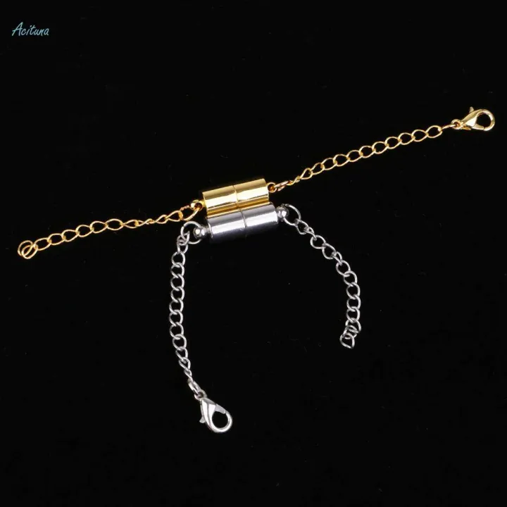 4x2%20Pcs%20Jewelry%20Making%20Magnetic%20Hooks%20Lobster%20Clasps%20Necklace%20Extenders%20Chains%20-%20Image%204