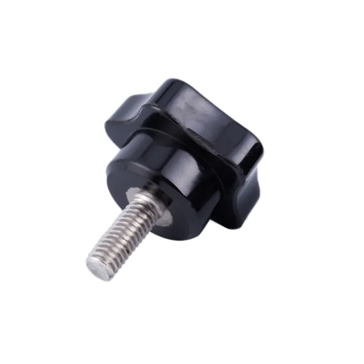 ZOROOM%20M6%20x%2015mm%20Male%20Thread%20Screw%20Star%20Head%20Locking%20Screw%20Handle%20Black%206%20Pcs%20-%20Image%202
