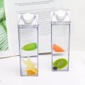 1000ml Square Milk Cup Cartoon Water Bottle Large Capacity Plastic Transparent Juice Drinking Cups Portable Milk Storage Box. 