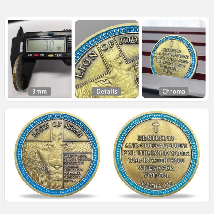 Lion%20Souvenir%20Coin%20Anti%20Rust%20Be%20Strong%20and%20Courageous%20Decoration%20Culture%20Challenge%20Coin%20Collectible%20Coins%20Gift%20-%20Image%203