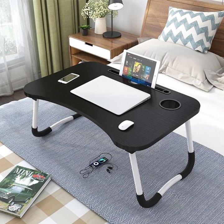 Portable Folding Laptop Table Desk Wooden Foldable Laptop Stand