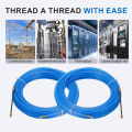 【Be worth】 4mm 5M~40M Fiberglass Cable Puller Electric Cable Guide Device Nylon Duct Snake Wire For Electrician Fish Tape Wire Aid Tool. 