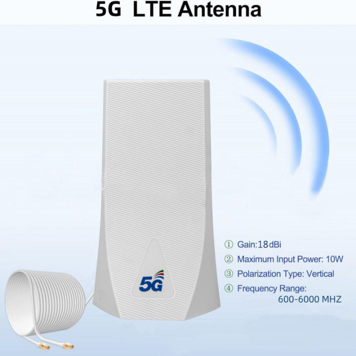 4G%20LTE%205G%20External%20Antenna%20Indoor18dBi%20SMA%20Male%20CRC9%20TS9%20Connector%20With%20Dual%202M%20Meter%20Extension%20Cable%20for%205G%20CPE%20Router%20Modem%20-%20Image%202