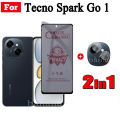 Tecno Spark Go1 Matte Privacy / Ceramic soft film For Tecno Spark Go 2025 2 in 1 Anti Blue Light Ray Tempered Glass Screen Protector and Camera Lens Glass Protector. 