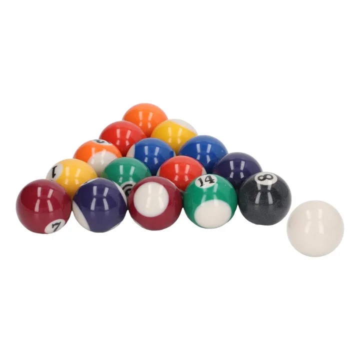 Small Bll Small Pool Table Balls, Portable 32mm Mini Billard Ball Set Resin for ...